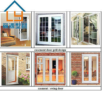 Soundproof UPVC Sliding Door UV Resistant UPVC Tilt And Turn Doors SGS Certified