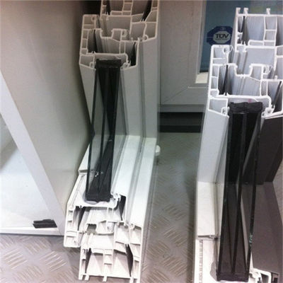 Plastic UPVC Extrusion Profiles Heat Insulation Lead Free ISO14001 Certified
