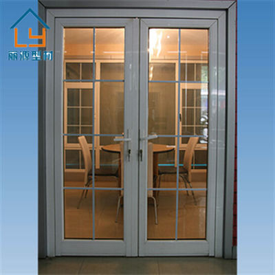 Modern UPVC Casement Window Double Grill Glass Design CE Approved