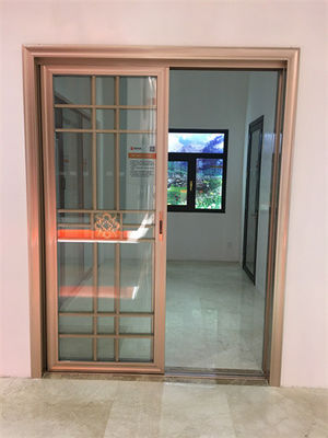 Double Hollow Glass Sliding Thermal Break Aluminium Doors And Windows Customized