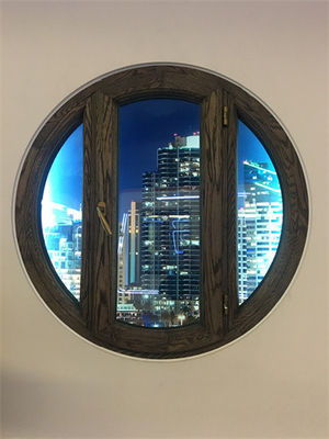 Passive Modern Thermally Broken Aluminum Windows Coated With Accessories
