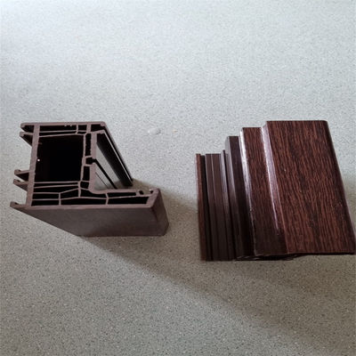 Lead Free Laminated Single Glazing Bead UPVC Window And Door Profiles
