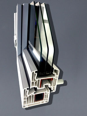 Single Glazed UPVC Window Profiles 2.5mm Thickness 60mm 70mm 80mm Height