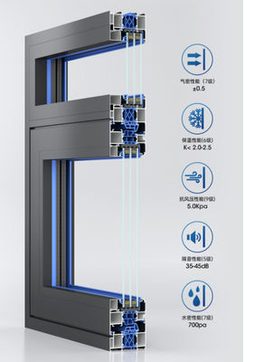 Insulating And Energy Saving Aluminum Alloy Double Glazing Bead Window