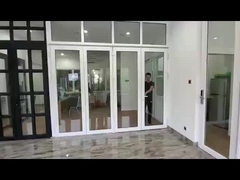 Due/tre il portello scorrevole della pista UPVC ha laminato l'isolamento termico