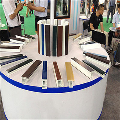 Plastic UPVC Sliding Profile Window And Door Laminated SGS Certified