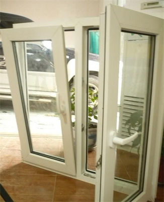 Double Sash UPVC French Door European Style For Housing Decoration